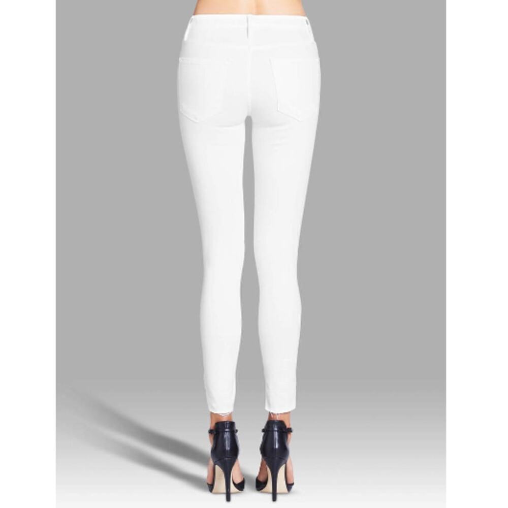 New ~ FRAME ~  Le Skinny De Jeanne Raw Stagger Mid-rise Jeans Size 24 - Picture 2 of 11